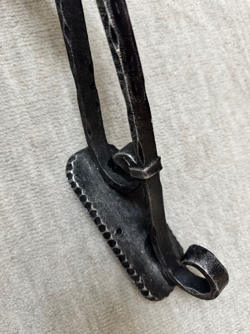 アンティークアイアン風装飾ドアハンドル【希少レア】