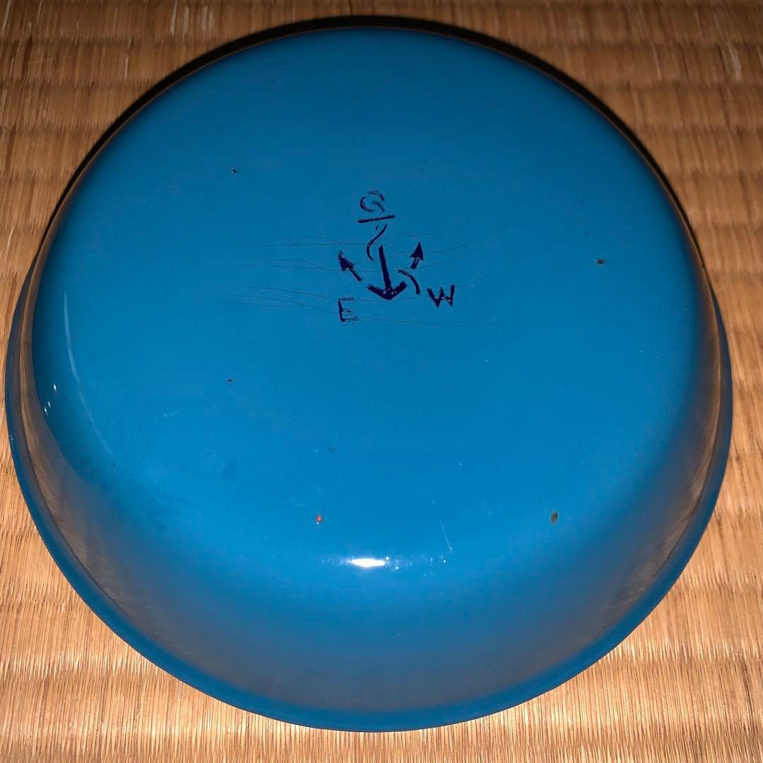 日本 海軍 琺瑯 皿 プレート 昭和 レトロ 古道具 ホーロー 雑貨