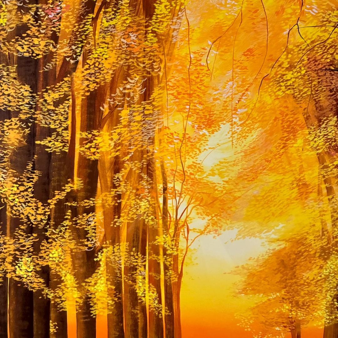 美品 ミッシェル・バテュ「フォーシーズン秋」シルクスクリーン 大作 直筆サイン入