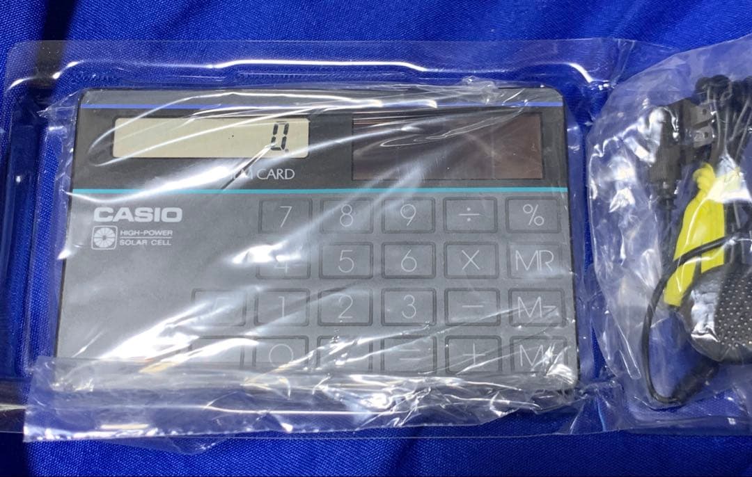 【未使用品】CASIO RD-80 BK カード電卓 カードラジオ 昭和レトロ