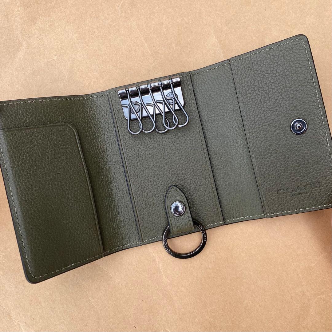 キーホルダー　キーケース　キーリング　グリーン