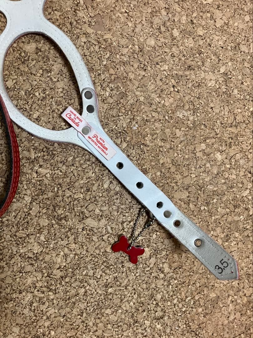 BUDDY BELT エナメルレッド 限定 3.5 ハーネス＋リードSセット