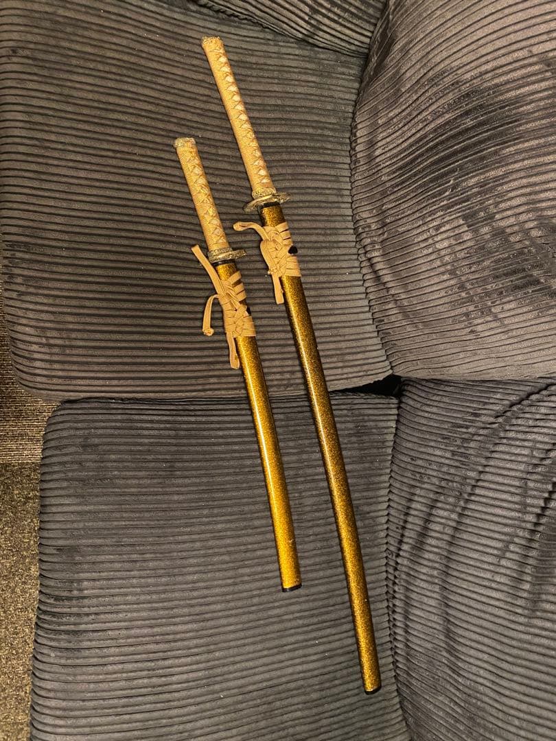 日本刀 模造刀 2本セット 金色