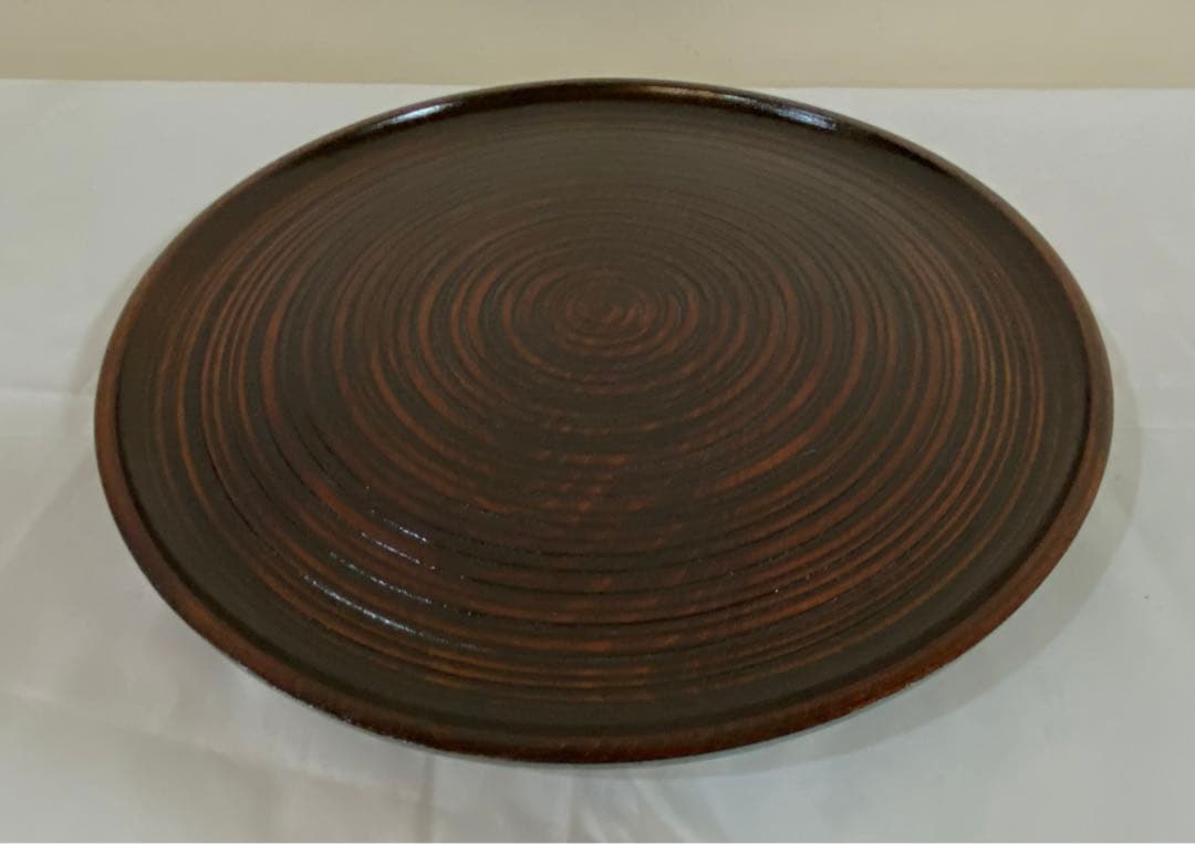 山中塗り　丸盆5枚