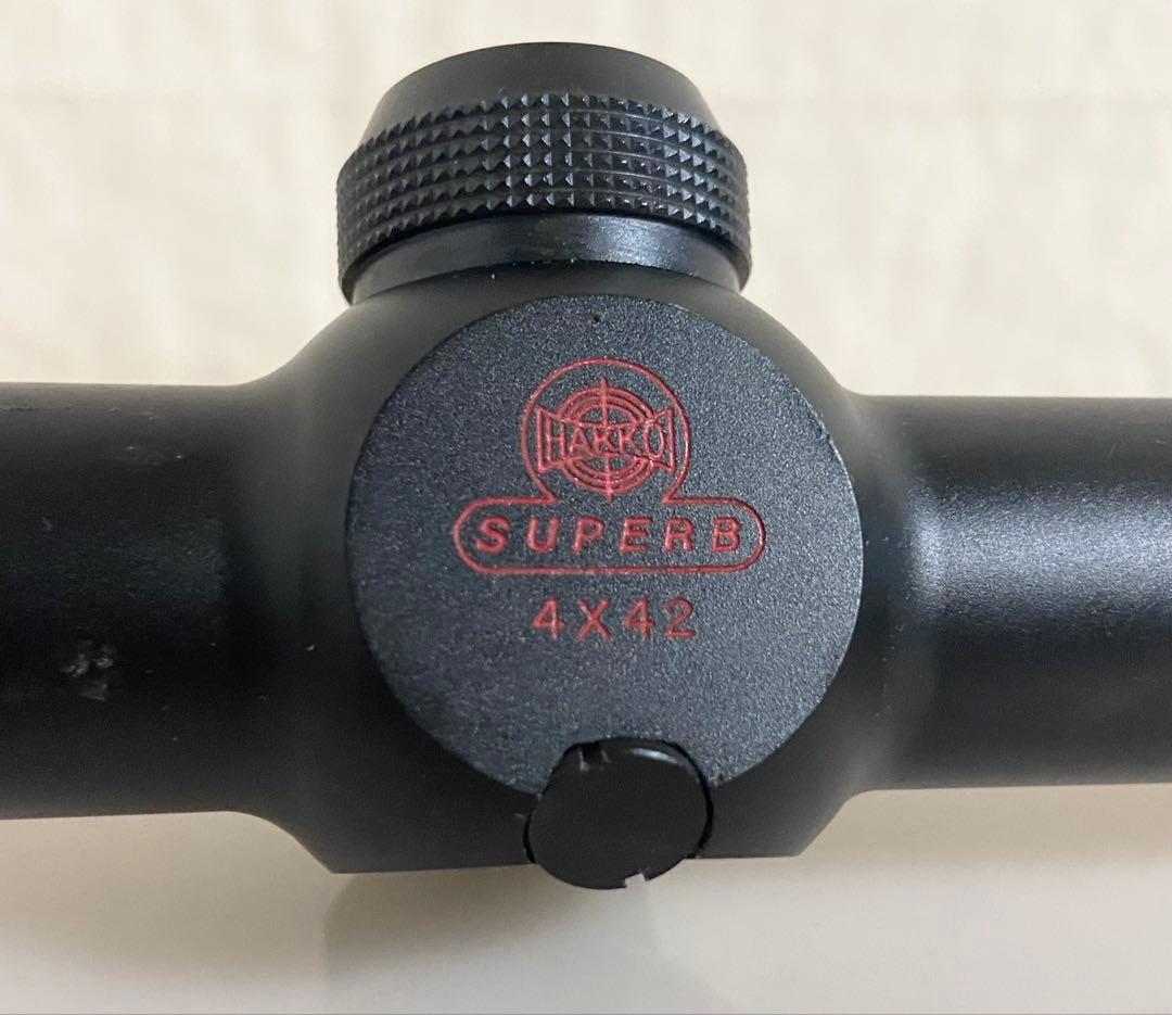 実物 HAKKO Superb 4×42 ライフルスコープ