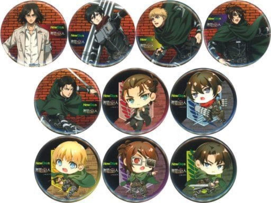 【新品未開封】進撃の巨人×NewDaysコラボ　缶バッジ 1BOX 全10種