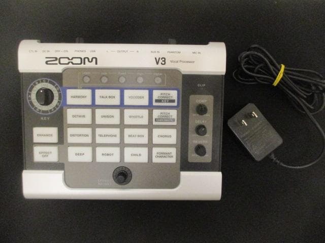 ZOOM V3 ボーカルプロセッサー ACアダプター 付属