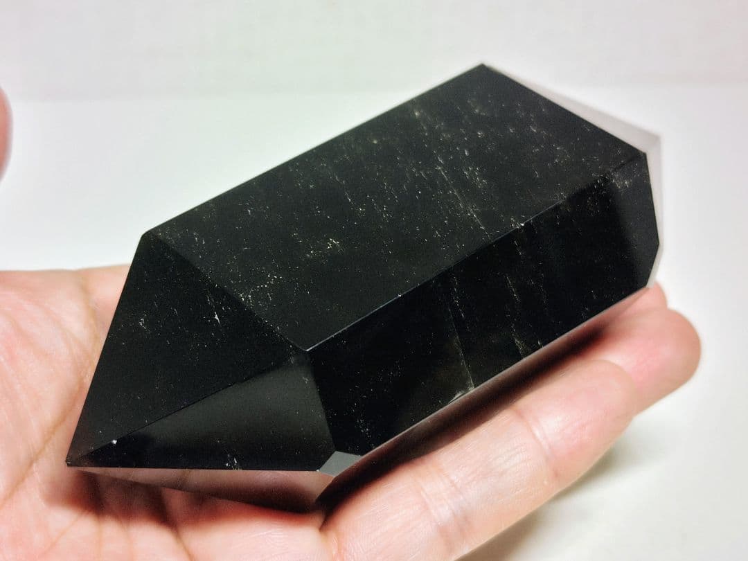 モリオン 438g 黒水晶 クォーツ 原石 鑑賞石 自然石 誕生石 鉱物 鉱石