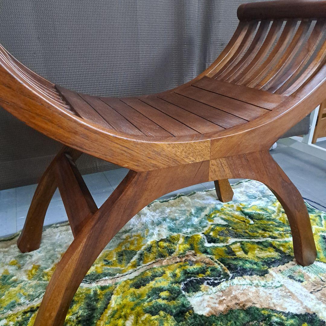 ♡クラブチェアー♡木製曲線スツール