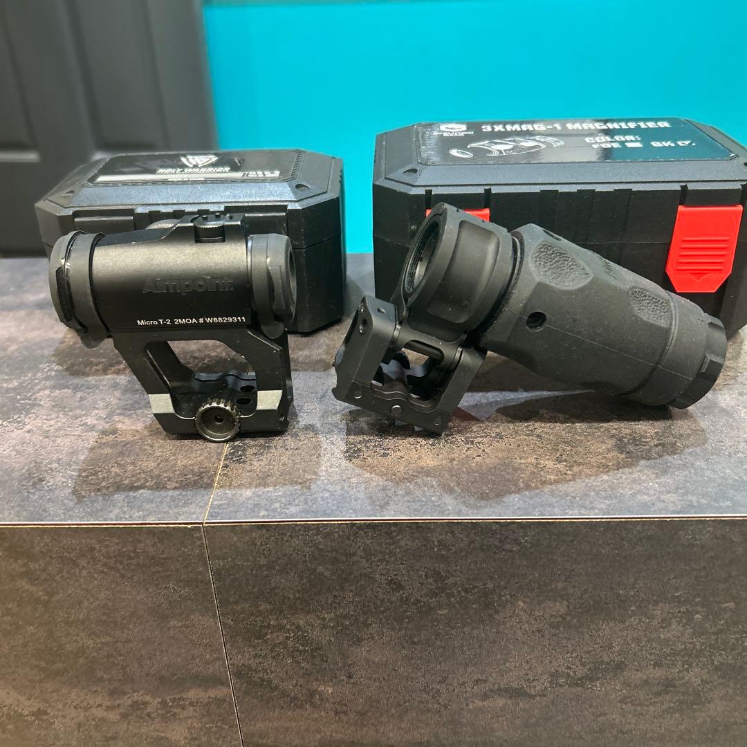 T2タイプドットサイト& Aimpoint 3XMAG-1 レプリカセット