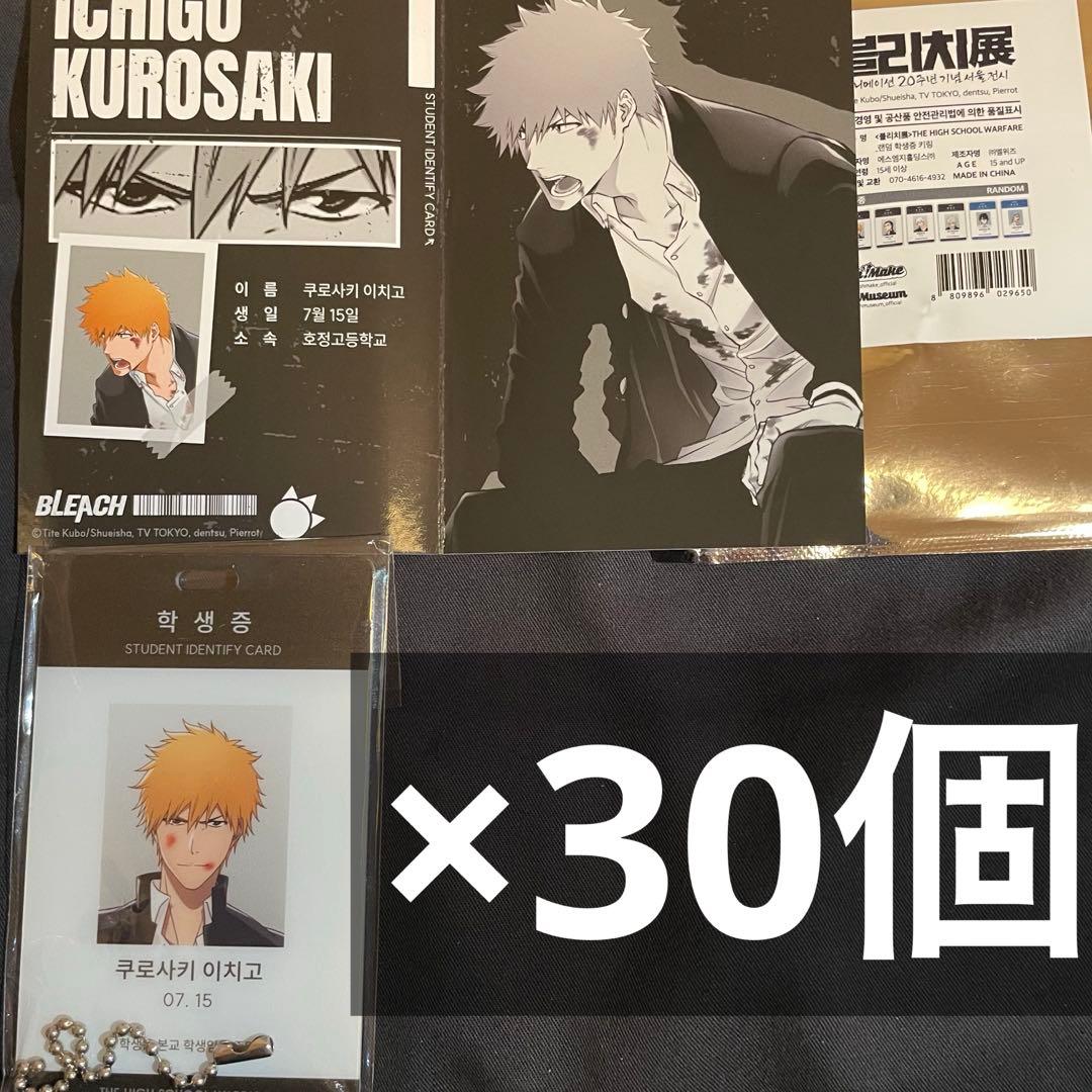 BLEACH 韓国 原画展 学生証 黒崎一護 30個