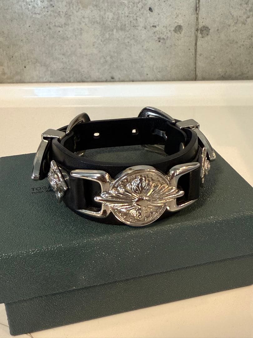 アクセサリー [TOGA TOO] Double buckle leather bangle