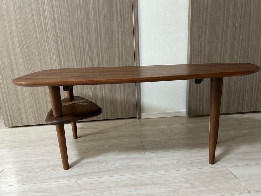 ケユカ　KEYUCA ミースローテーブル　ウォルナット