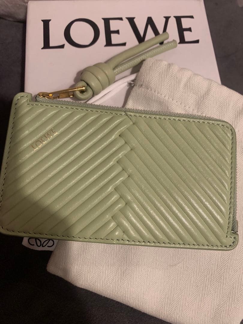 期間限定セール⭐︎LOEWE ロエベ　ライトグリーン カードケース
