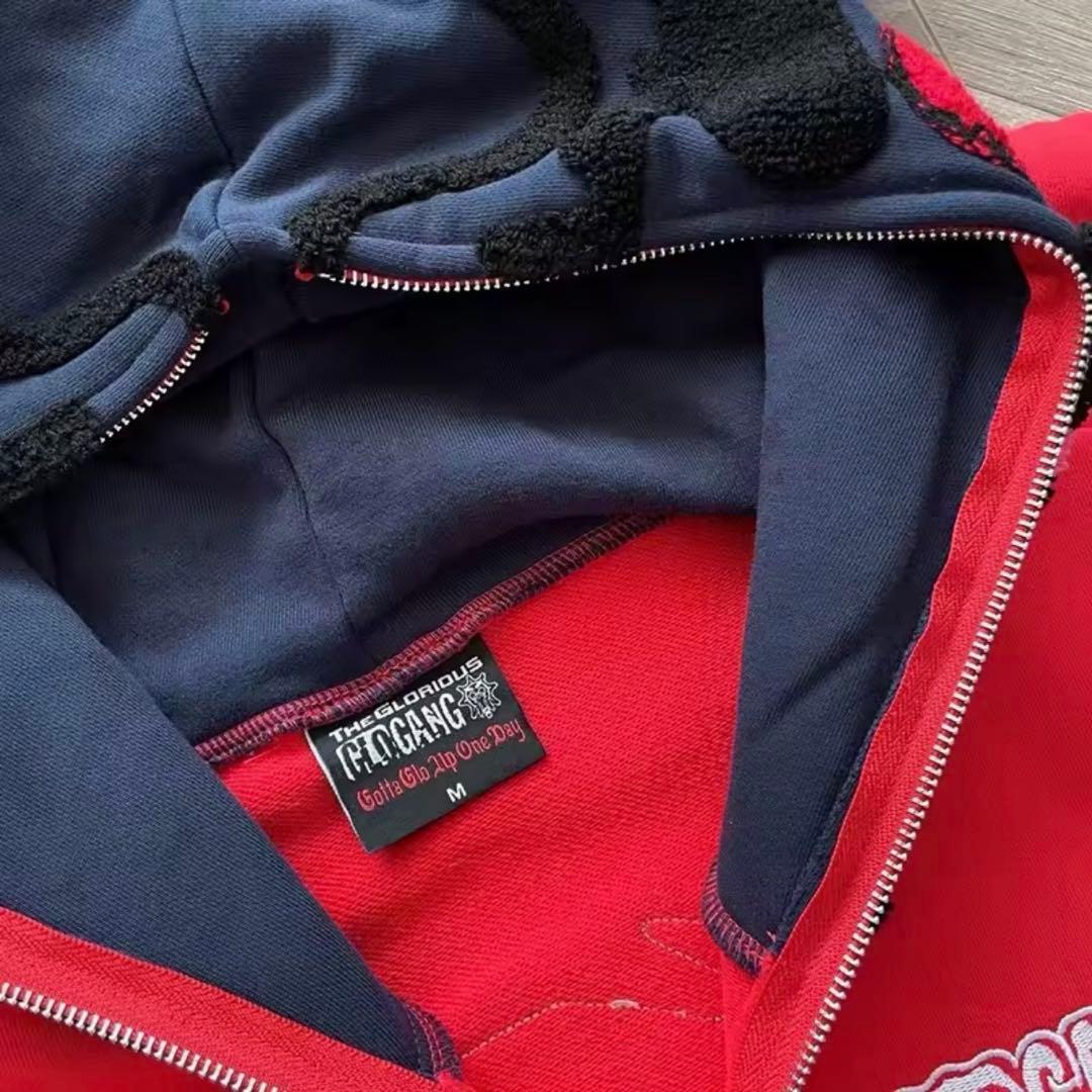 Glo gang グローギャング　ジップパーカー　赤 並行輸入品