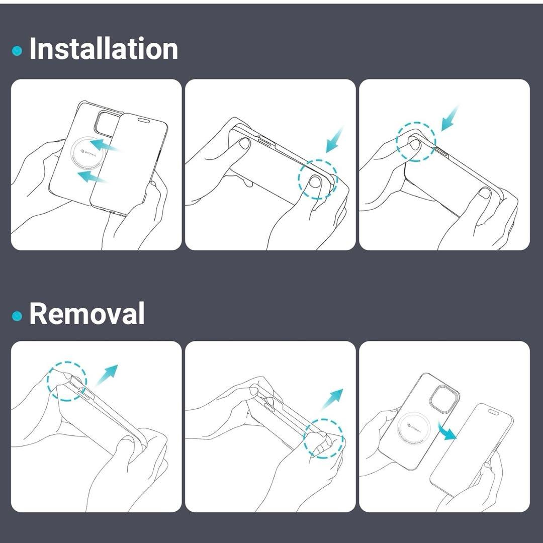 新品未使用　ピタカ　iPhone15ProMax用 MagSafe対応ケース