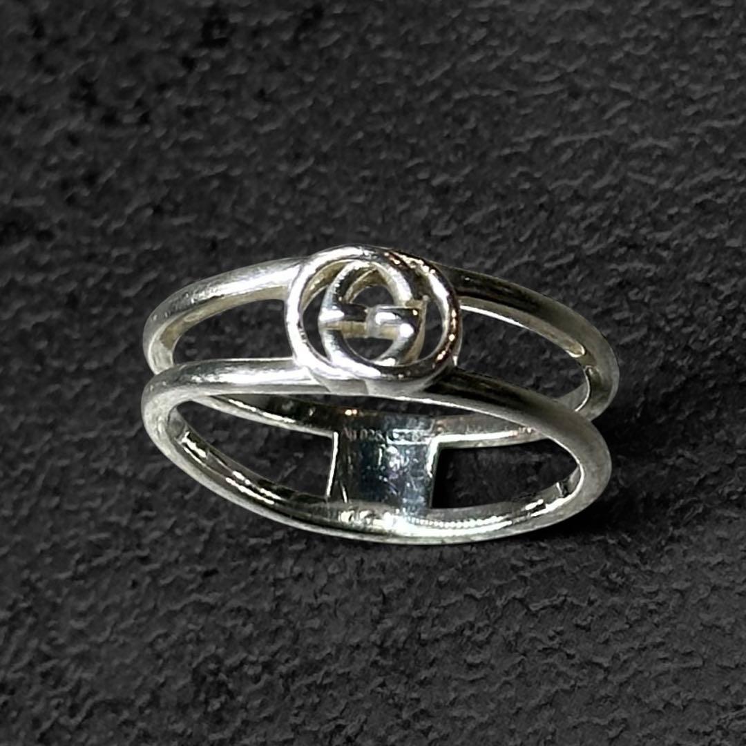 アクセサリー GUCCI Interlocking G Silver Ring