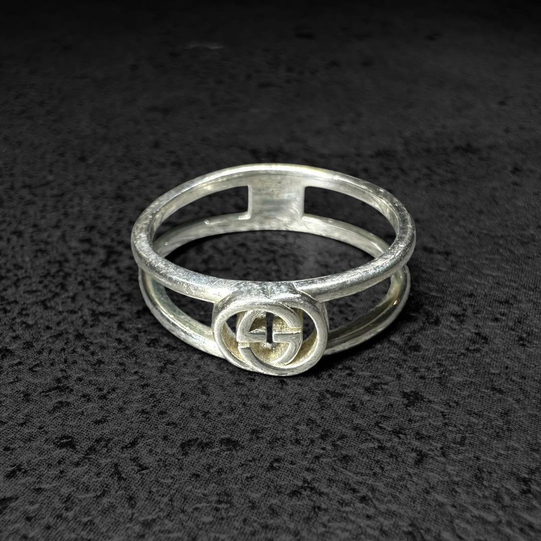 アクセサリー GUCCI Interlocking G Silver Ring