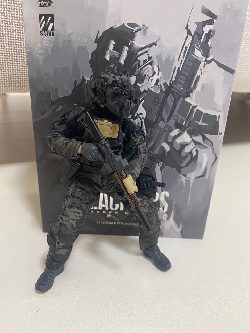 開封品HASUKI SALVOシリーズ BLACK OPS 1/12フィギュア