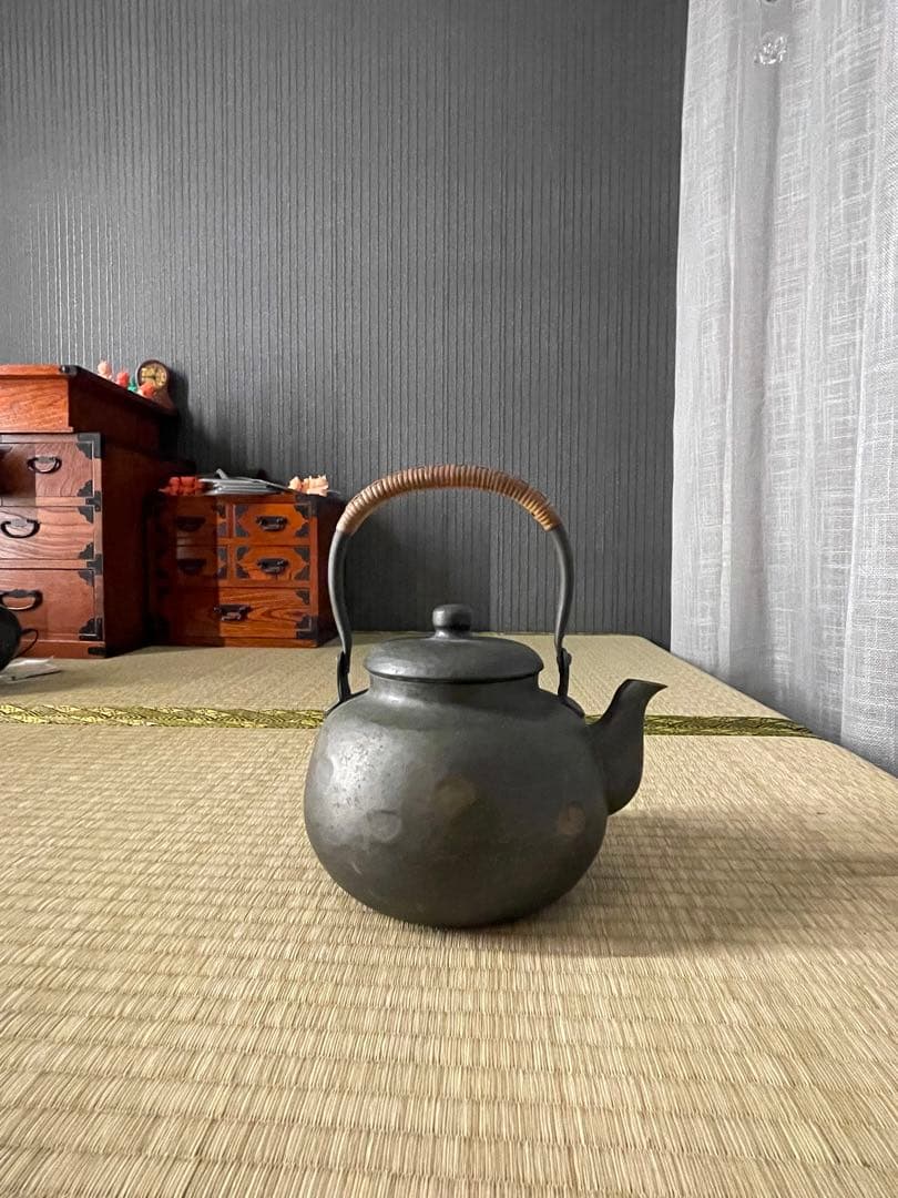 最終値下げ　煎茶道具 富貴堂 鎚起銅器 湯沸 銅瓶 重量300g