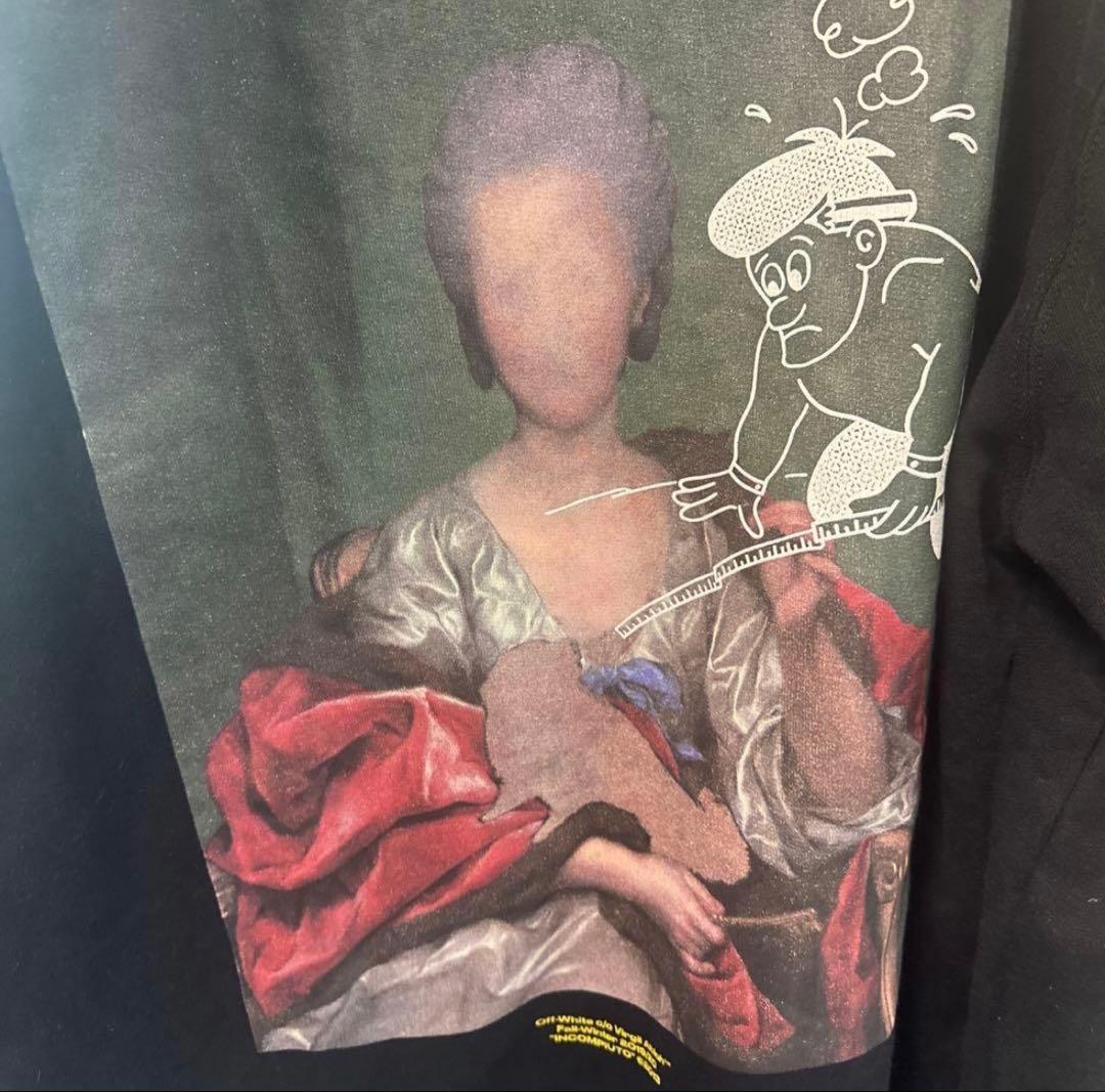 オフホワイト　ブラック パーカーLサイズ　2020AWシーズン【美品】