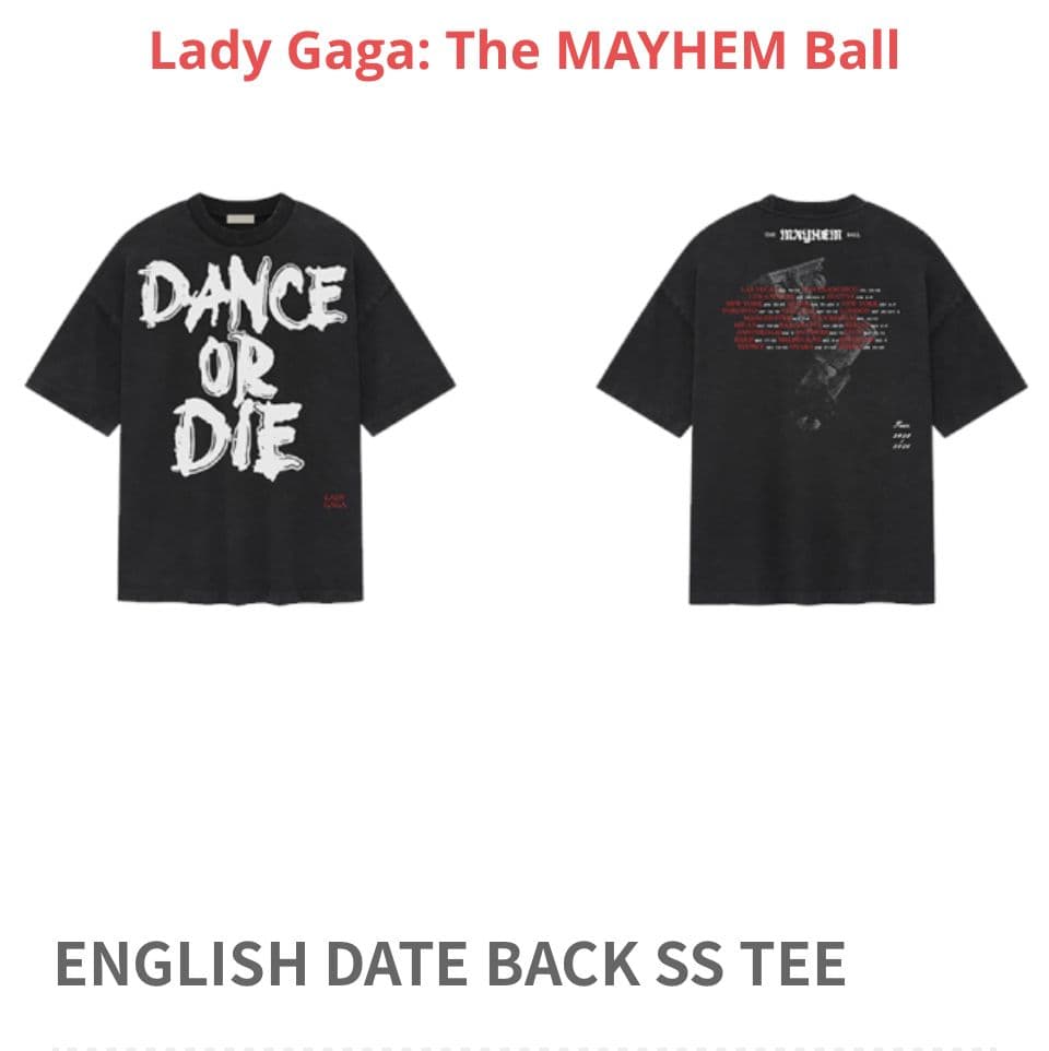 レディー・ガガ　コンサート　Tシャツ　M