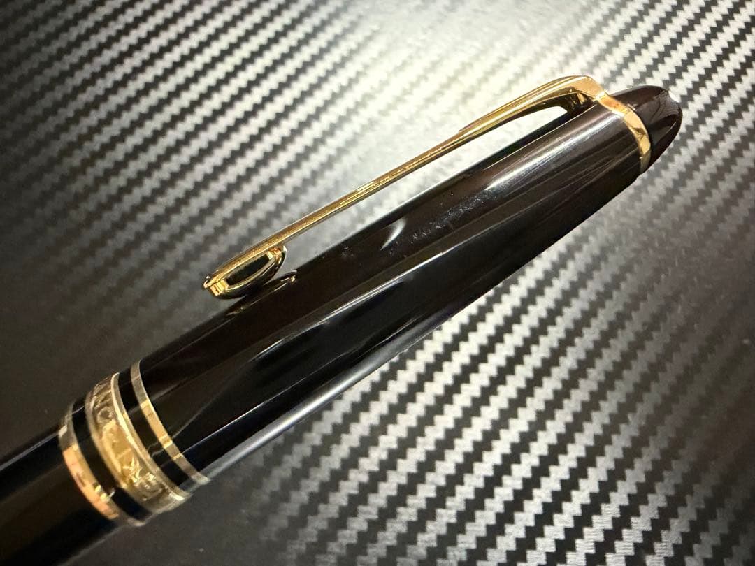 美品 エボナイト芯 モンブラン 144 ブラック 全金 EF 極細字 万年筆
