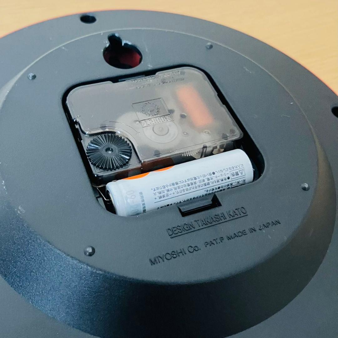 ポストモダン EPIFA ウォールクロック 加藤孝志 オレンジ 掛け時計