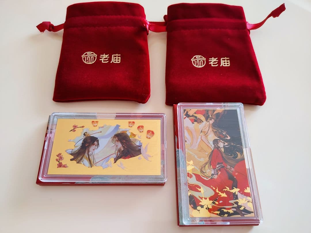 天官賜福　老庙×天官赐福コラボ　純金加工プレート　2個セット