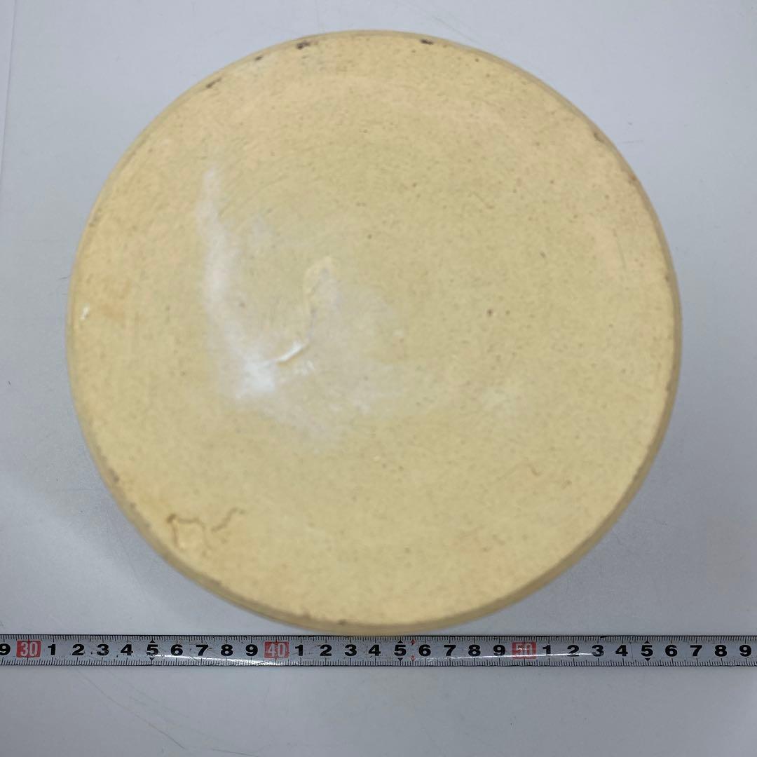 佐久間芳丘　出来良　朱竹絵水指　共箱　高さ18.2㎝ 東Y7-0115☆2F