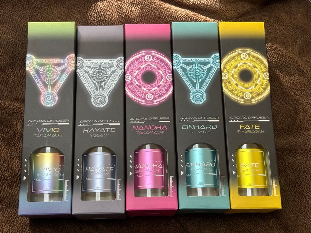 魔法少女リリカルなのは　アロマディフューザー　5種セット