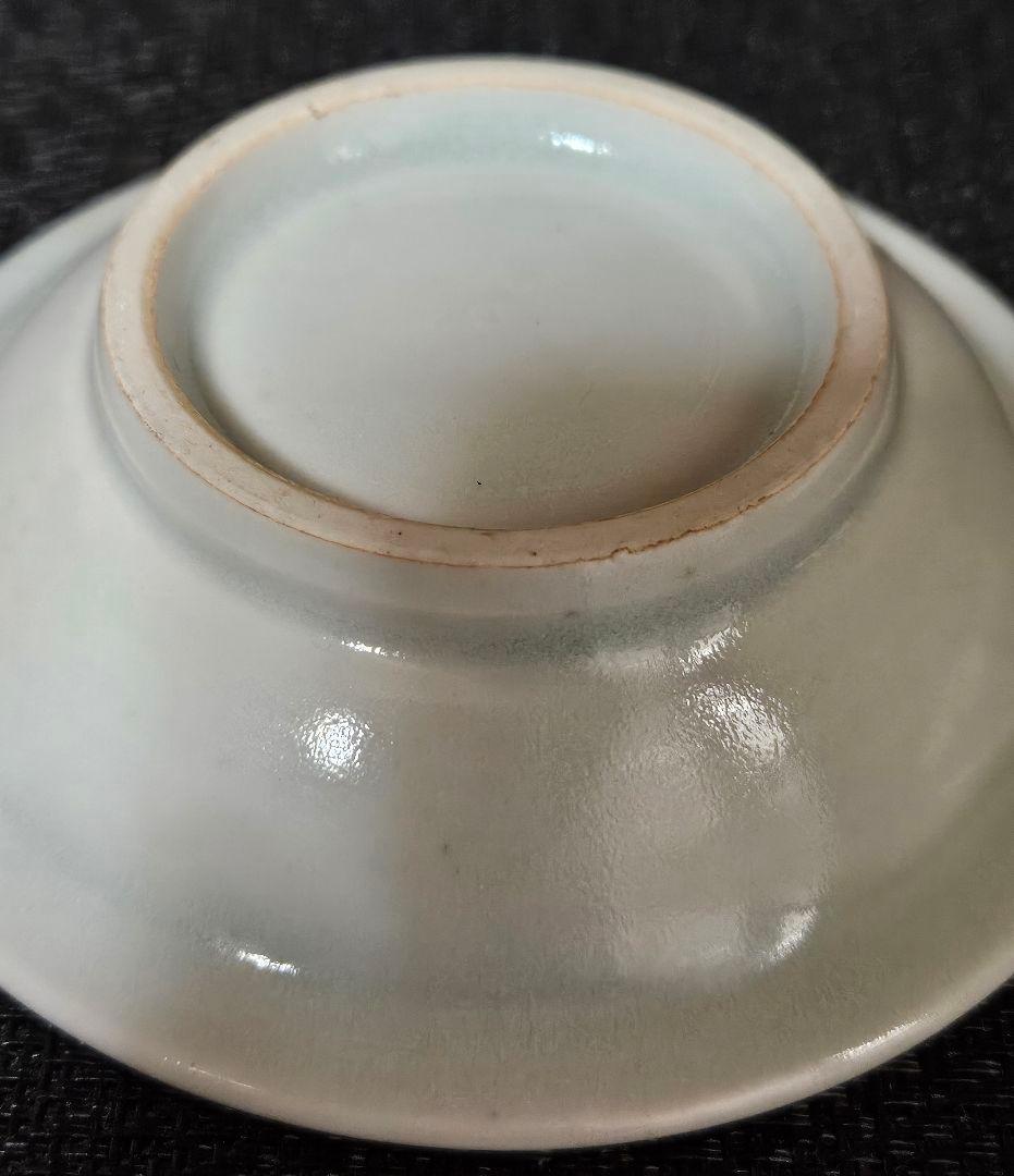 【李朝コレクター放出品❗03.】李朝白磁　分院手　兜皿　小皿　時代産地不明❗
