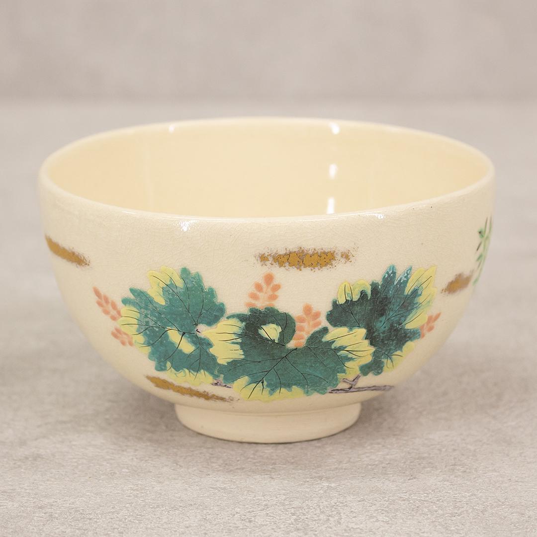 鳳山 造 京焼 仁清写 十二ケ月季節茶碗 9点まとめて 抹茶碗