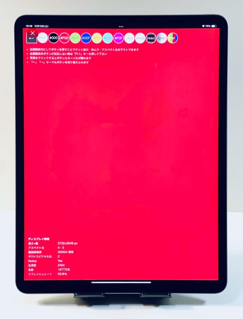 新品同様 iPad Pro 12.9インチ 第6世代 スペースグレイ100%