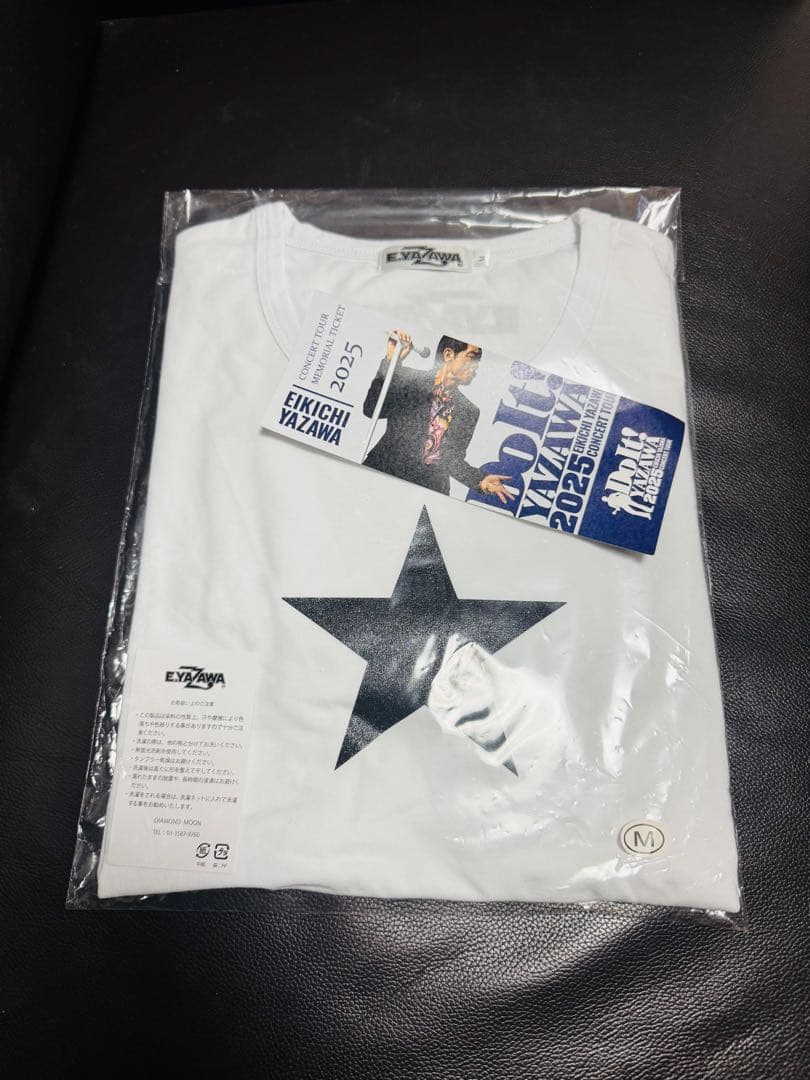 矢沢永吉Tシャツ＆コンサートメモリアルチケット／新品未開封白地長袖Ｍサイズ