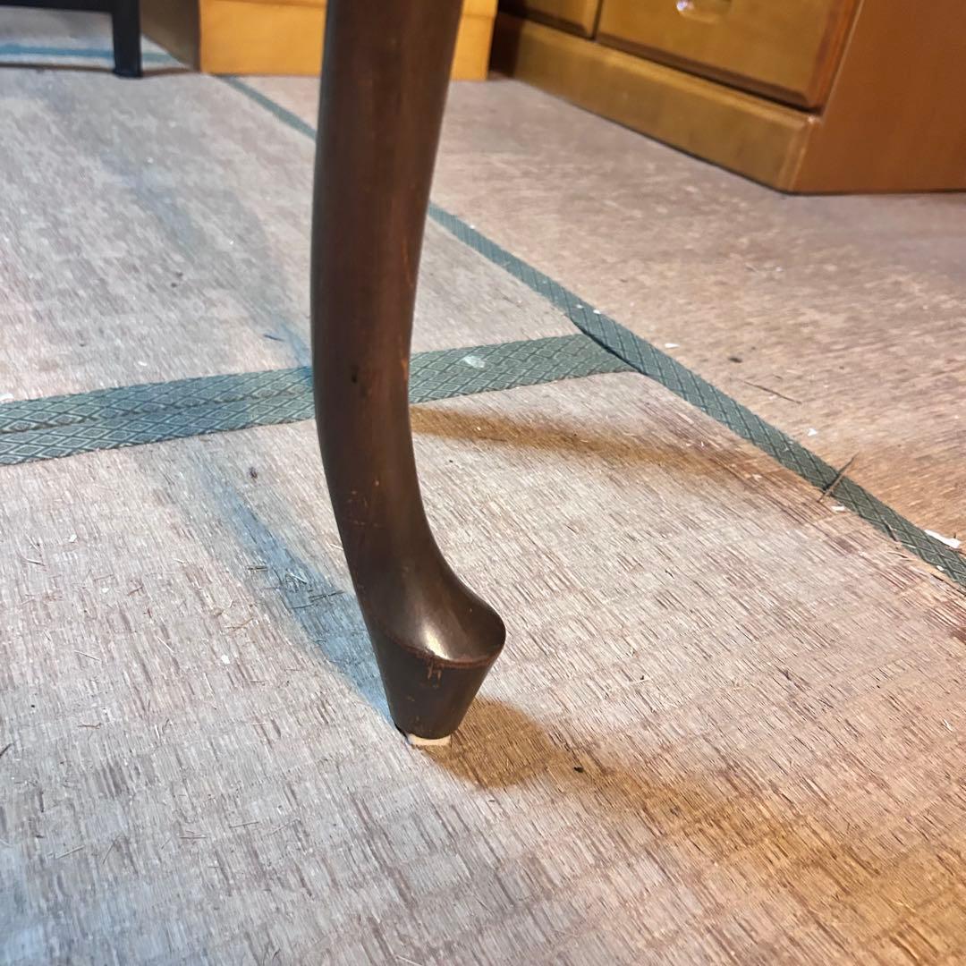 半月 コンソールテーブル 木製 アンティーク調 サイドテーブル 引き出し付き