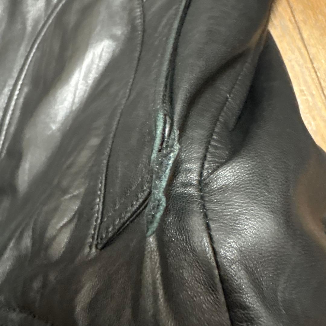 コ*！様 BURBERRY BLACK LABEL シングルライダースジャケット