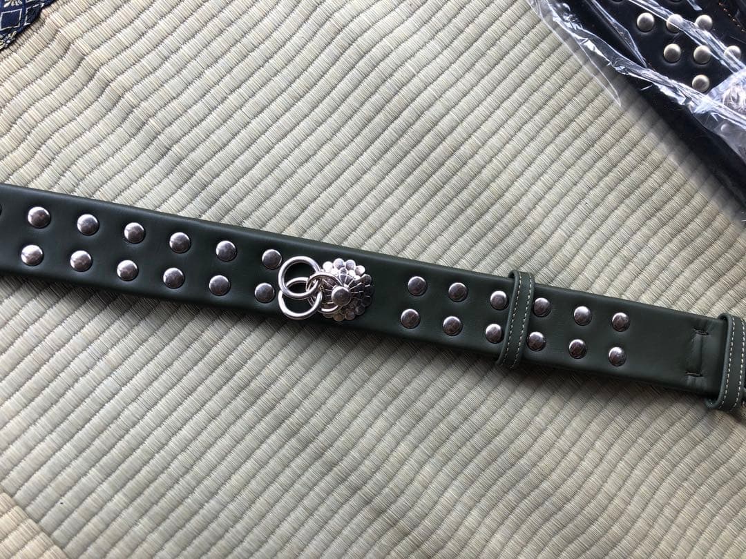 本革製スタッズ付　犬用首輪　渋い首輪　48本セット