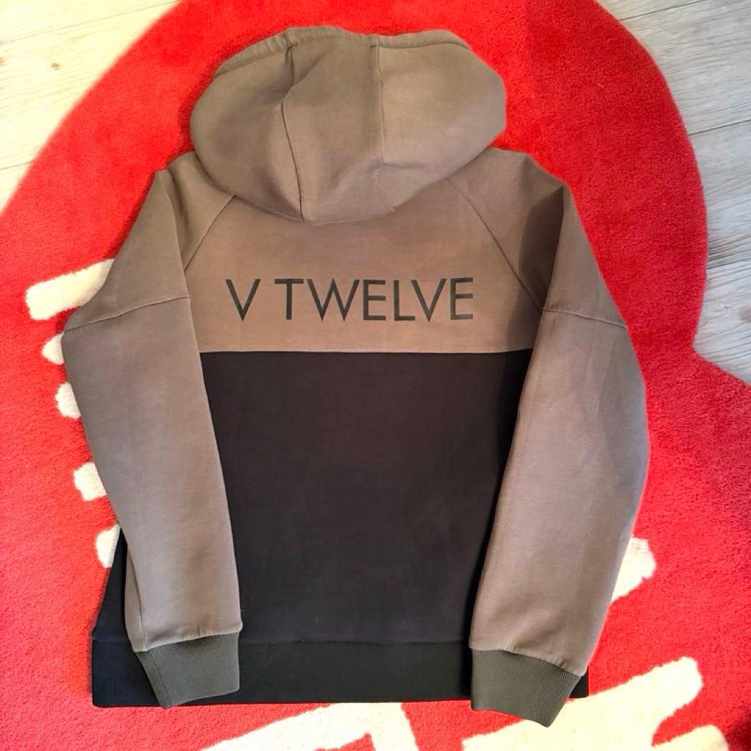 V12 フードスウェット♡レディース♡サイズ1♡カーキ
