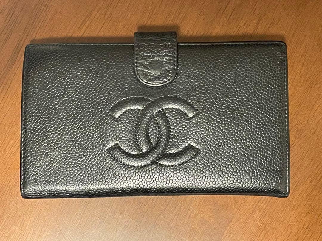 CHANEL シャネル キャビアスキン 黒 ココマーク