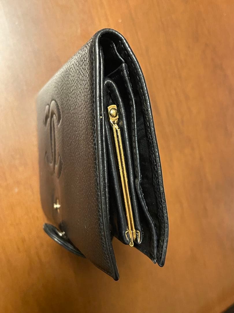 CHANEL シャネル キャビアスキン 黒 ココマーク