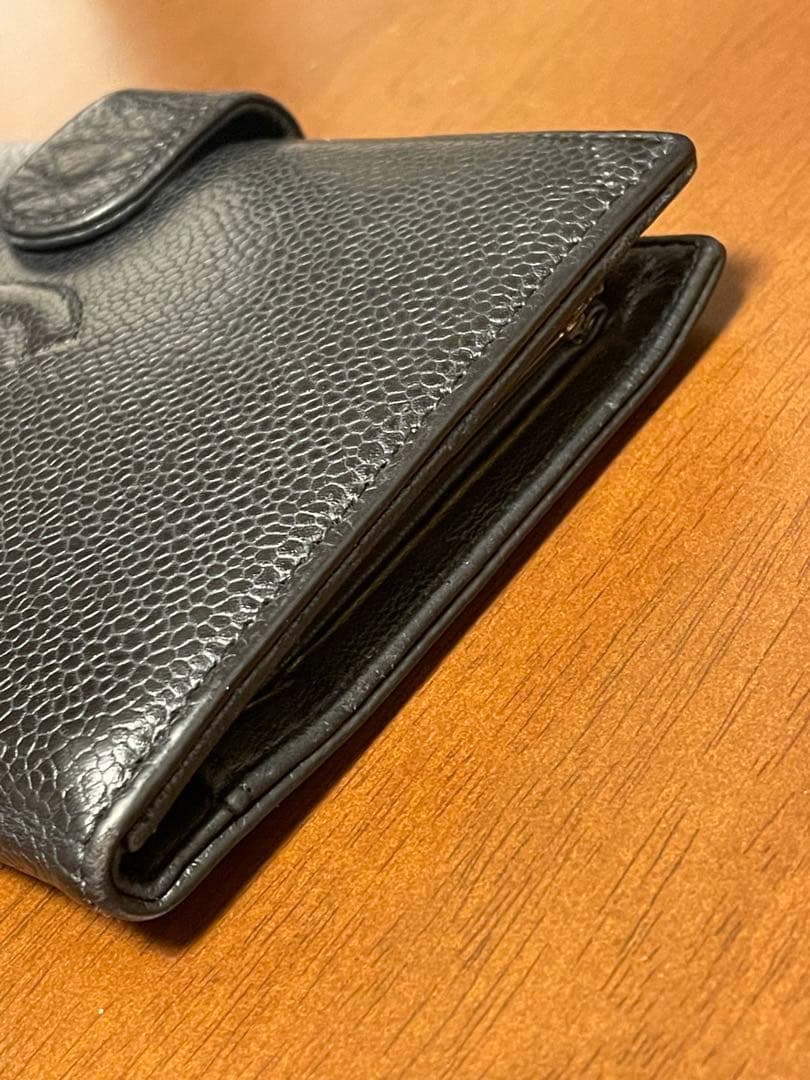 CHANEL シャネル キャビアスキン 黒 ココマーク