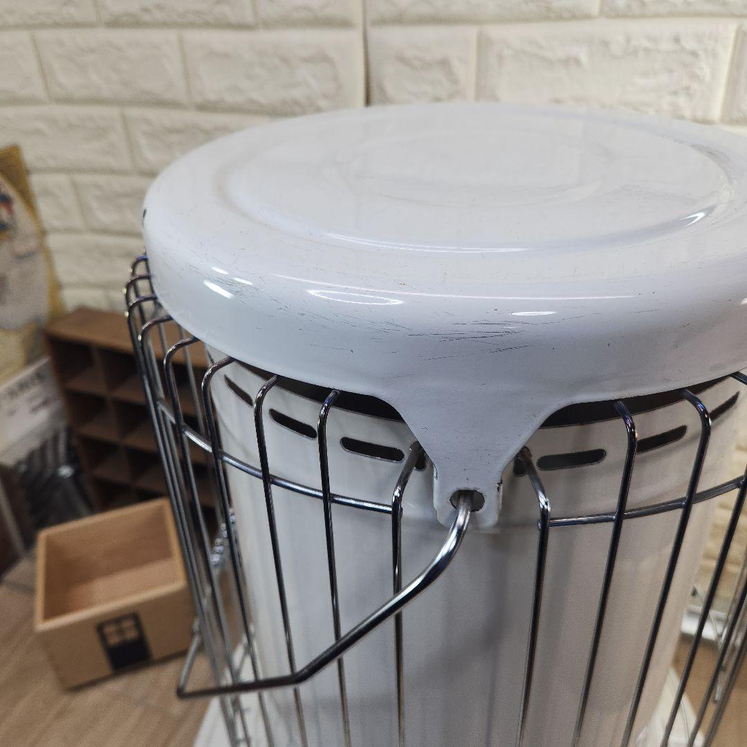 送料無料❤2013⑨️⭕️コロナ ホワイト 石油ストーブ 安全ガード付き