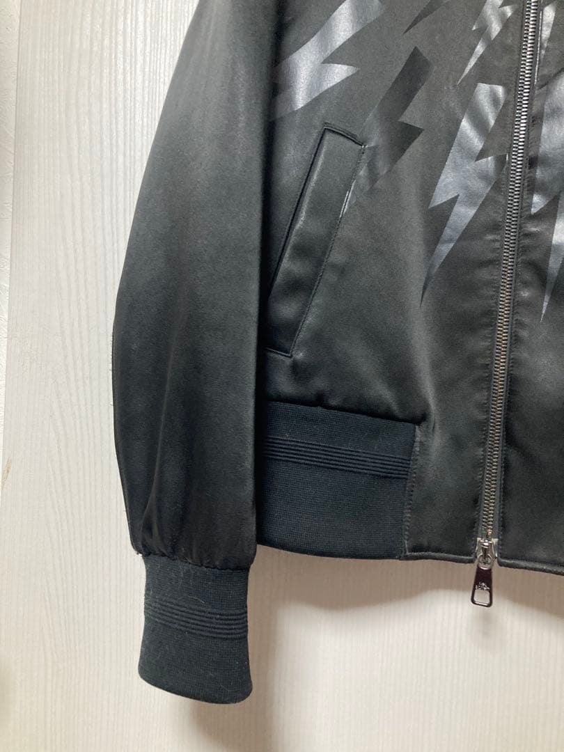 NEIL BARRETT 稲妻 サンダーボルト MA1 ニールバレットS 黒