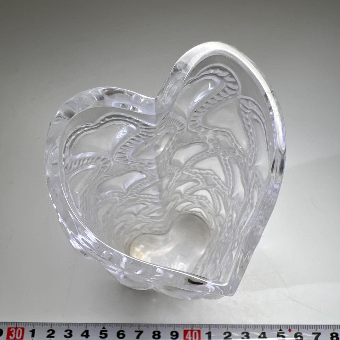 ラリック　ハート　フラワーベース　箱付　最大高さ16㎝　東Y7-0904①トヒオ