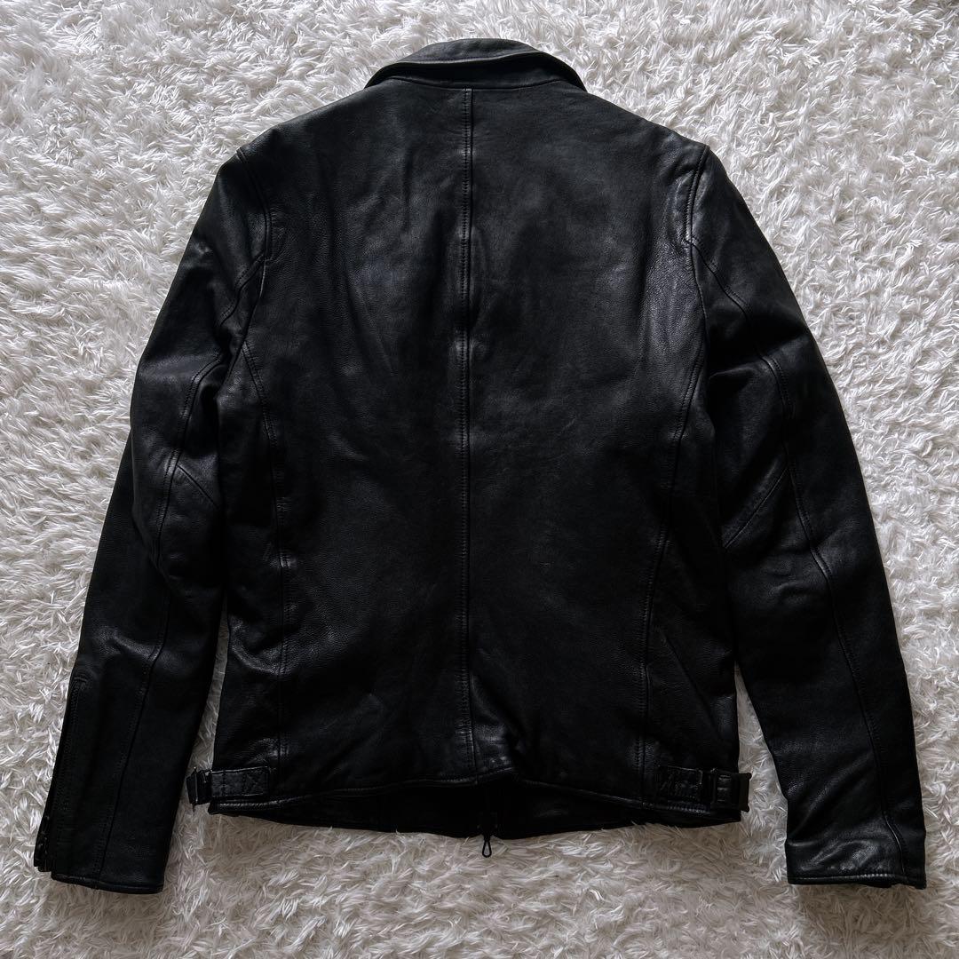 希少✨nano universe レザー　ジャケット　ライダース　ブラック