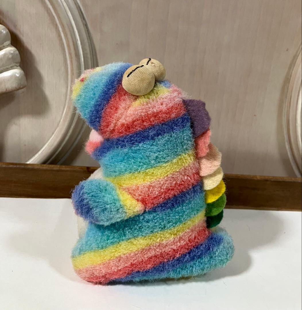 ごきげんザウルス レインボー プチ バンダイ ぬいぐるみ 当時物
