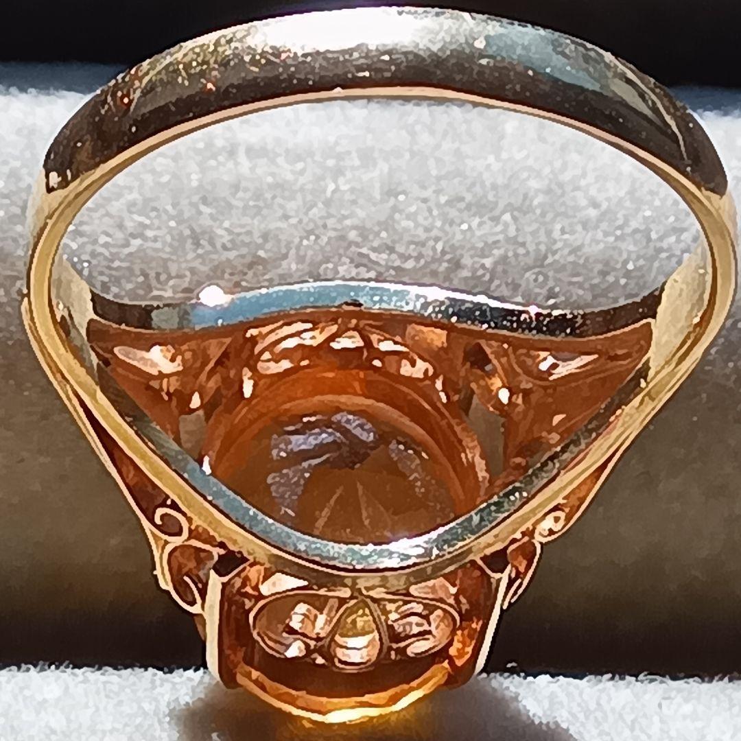 イエローストーン買取屋に聞くシリトン付のリングK１８　 重量合計３.１g