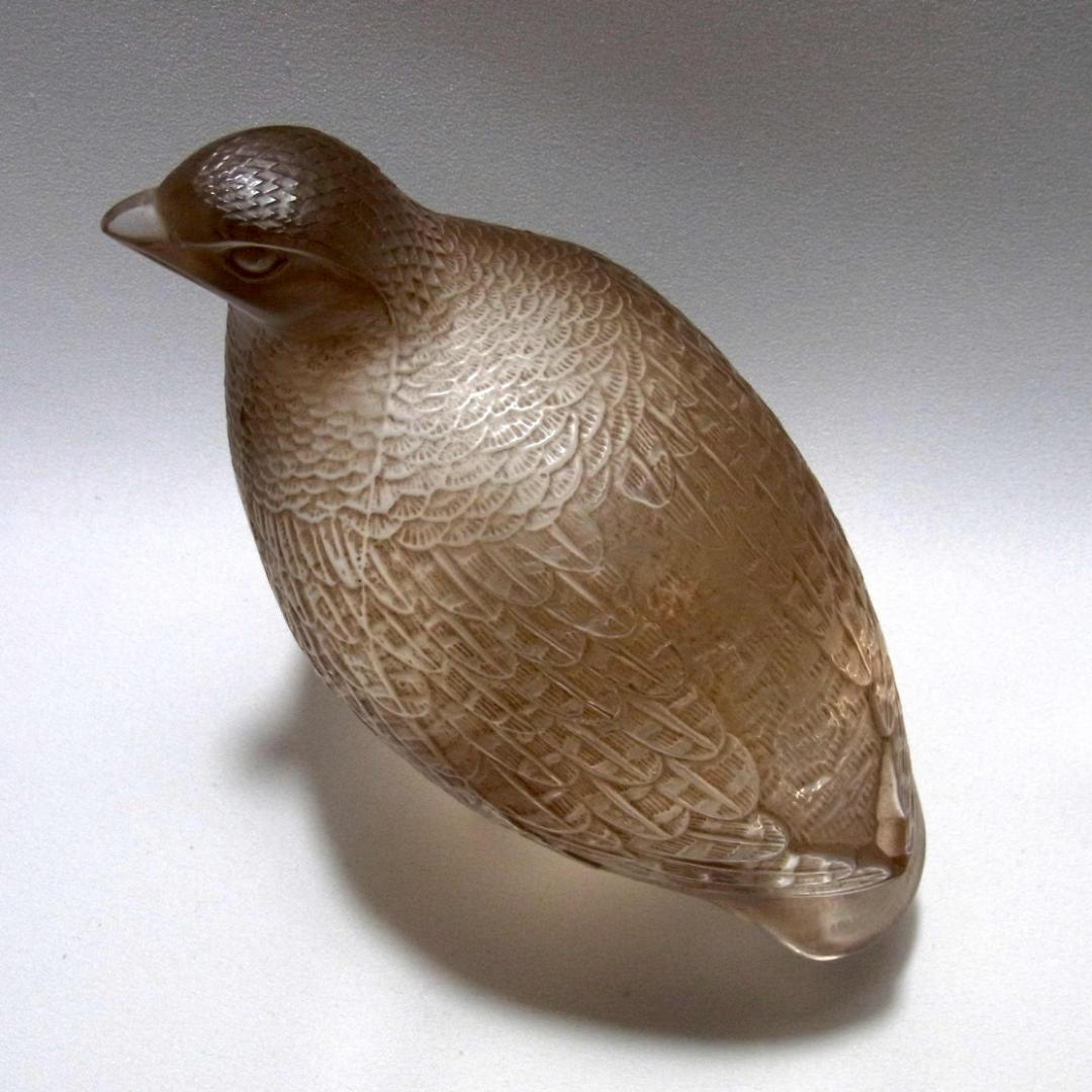 ルネ・ラリック R. Lalique 彫像 うずら アンティーク