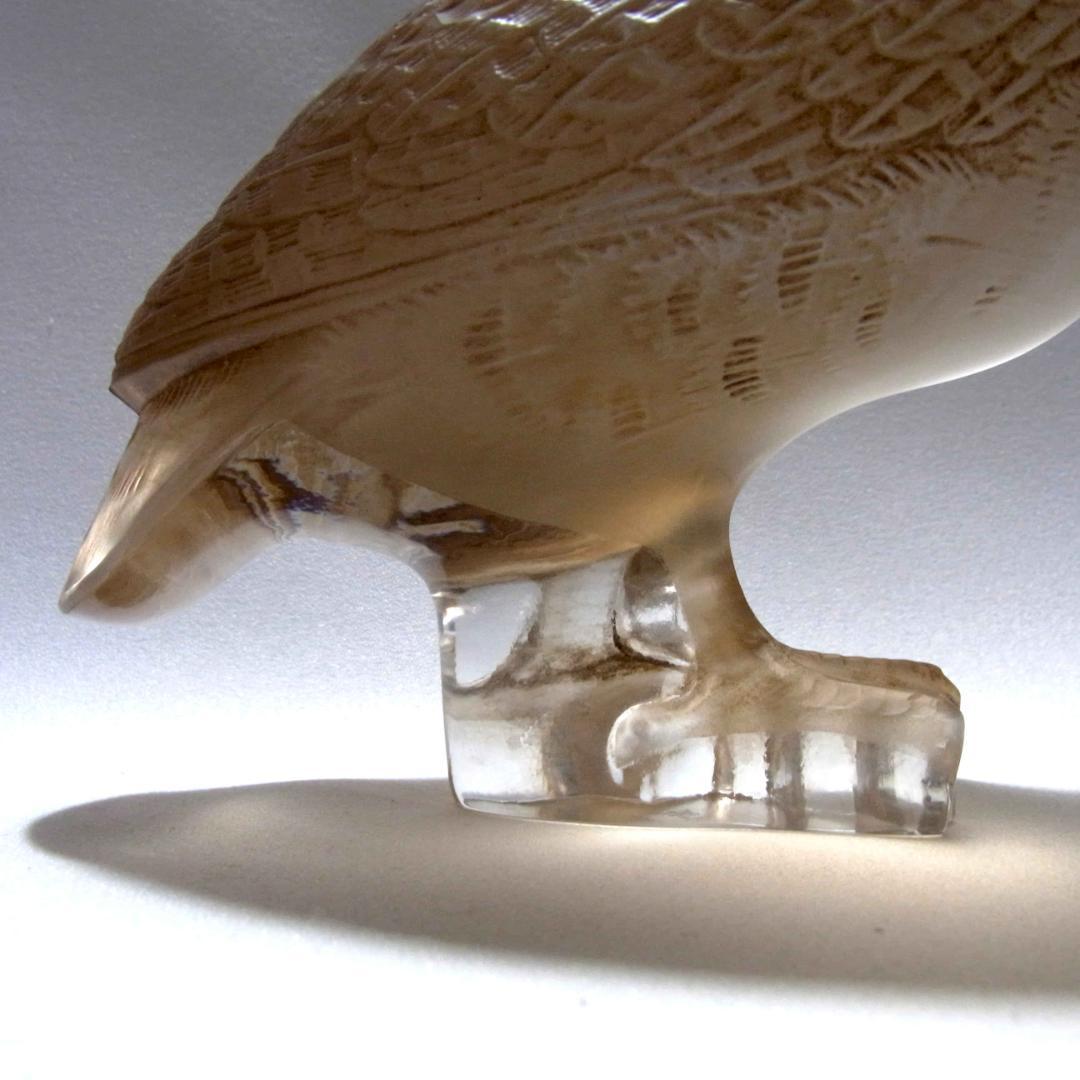 ルネ・ラリック R. Lalique 彫像 うずら アンティーク